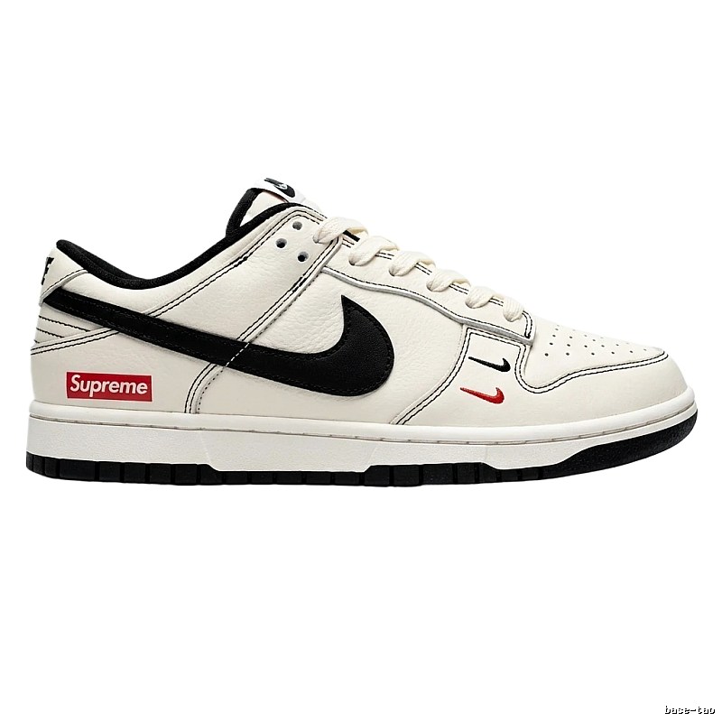 Nike Supreme Black and White Minimalist Style Sneakers