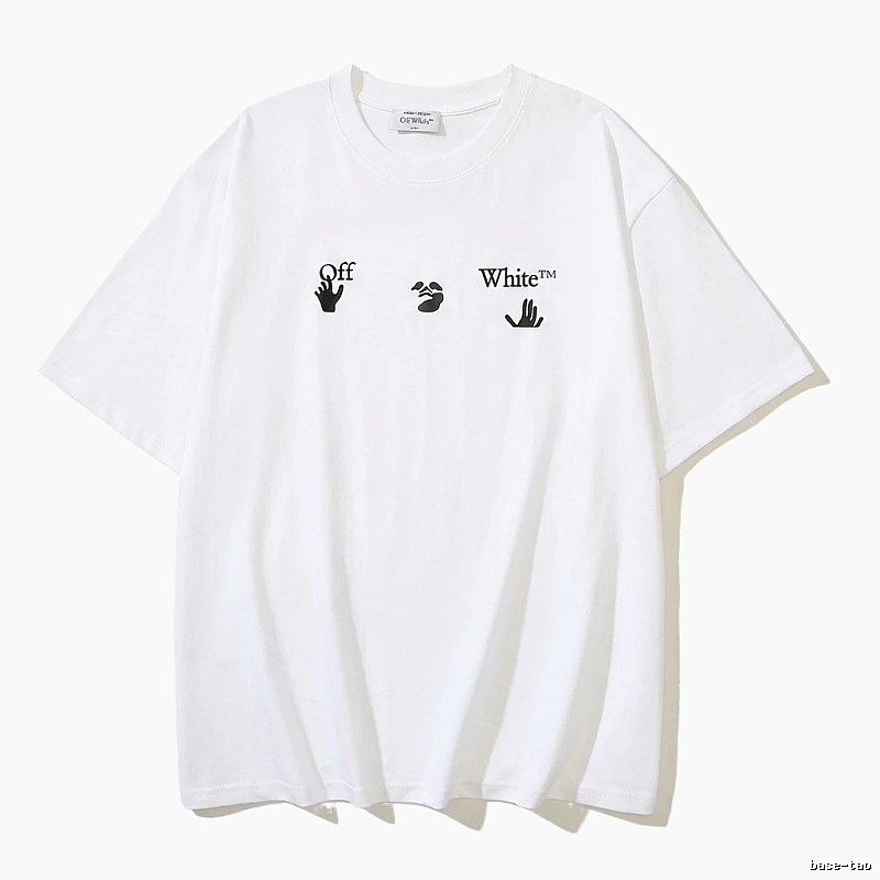 Off-White Gesture Print Style White T-shirt