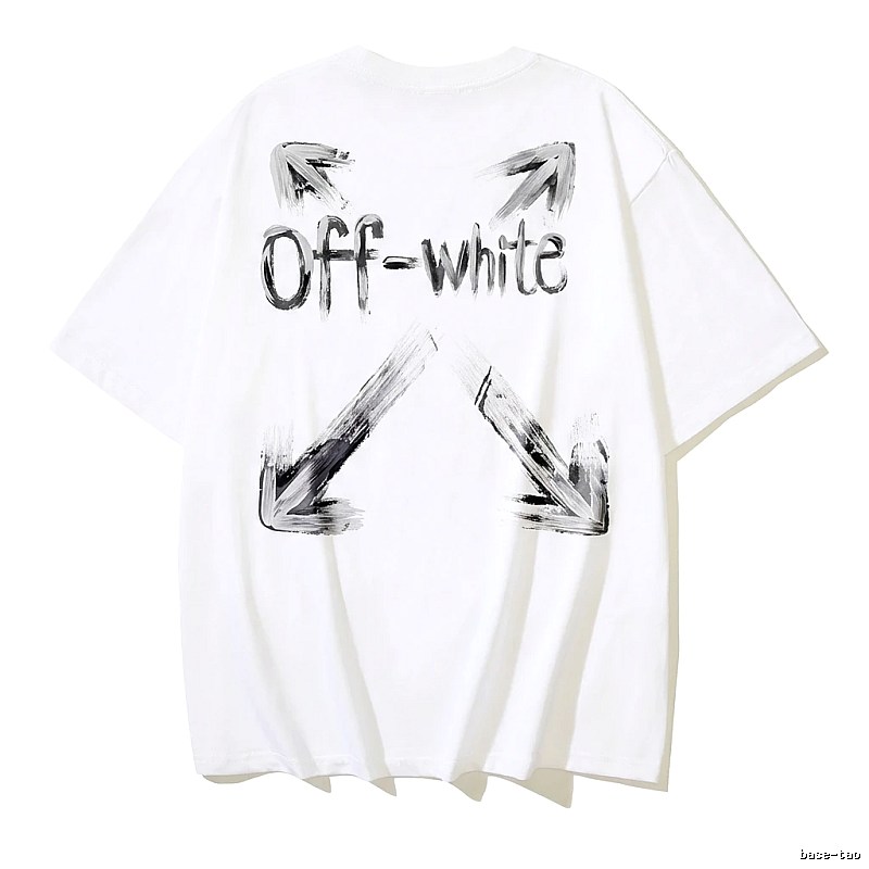 Off-White Graffiti Style White T-shirt