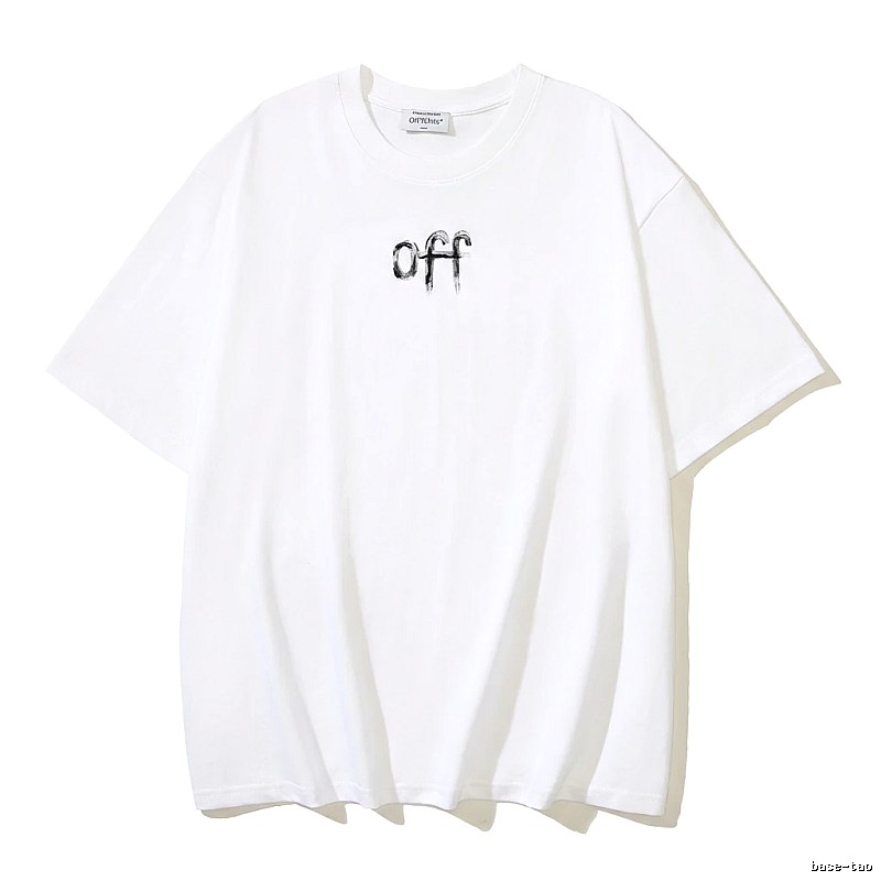 Off-White minimalist style white T-shirt