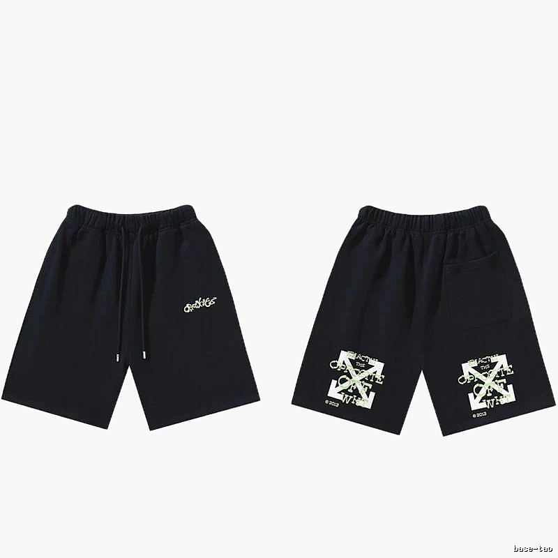 Off-White Style 008 Trendy Black Shorts