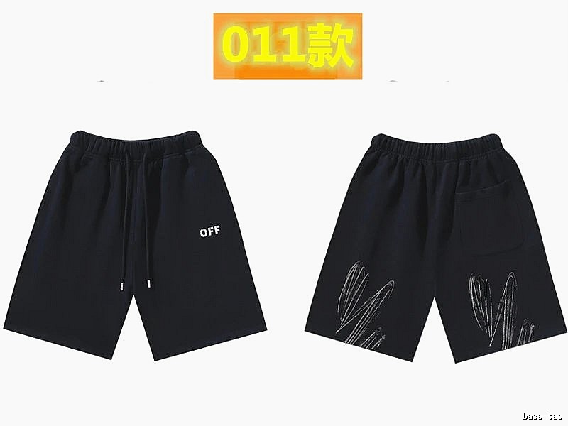 Off-White Style 011 Trendy Black Shorts