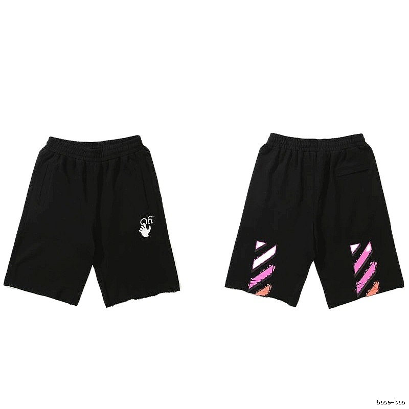 Off-White trendy and cool style black shorts
