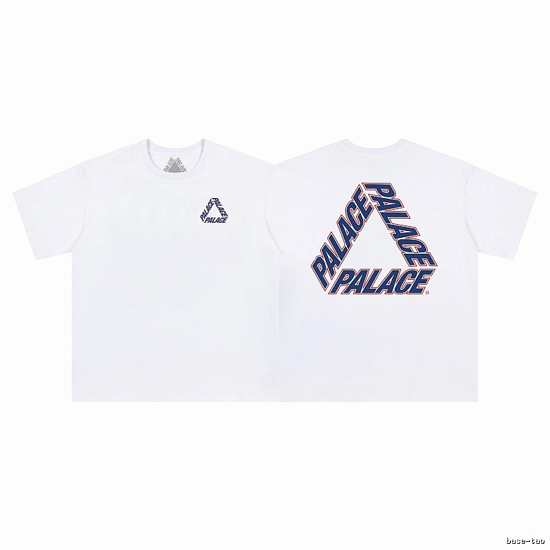 Palace Triangle Logo Street Style White T-shirt
