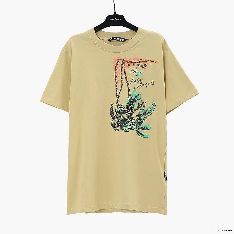 Palm Angels Classic Logo T-shirt White Palm Tree with Travel-Friendly Style