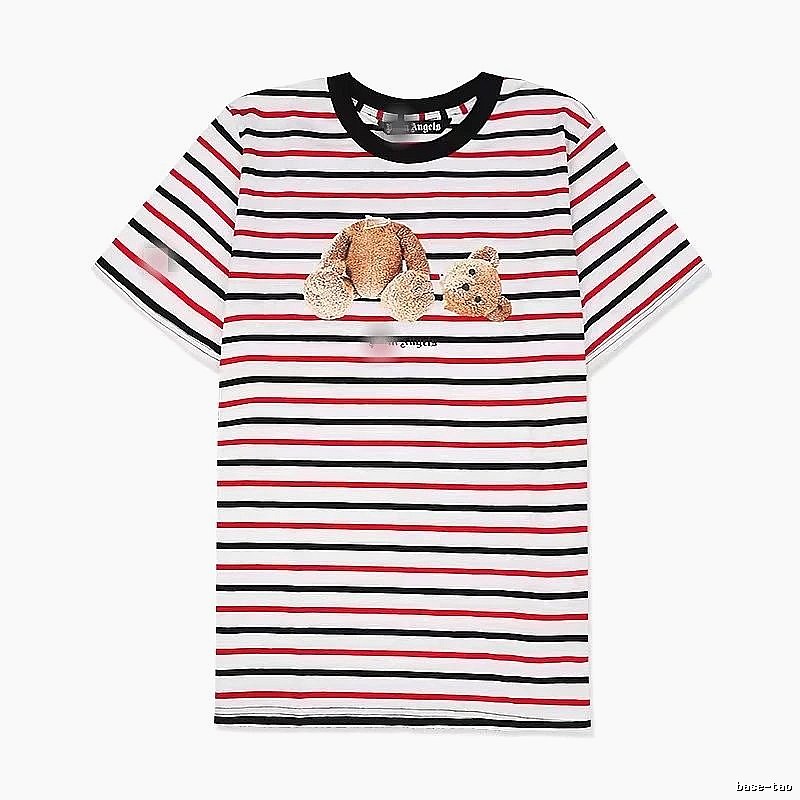 Palm Angels Lightweight Bear graphic T-shirt White Colorful Bear for Trend Styling