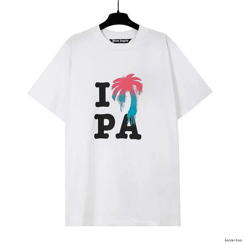 Palm Angels Weekend Logo T-shirt White Palm Tree for Weekend Wear