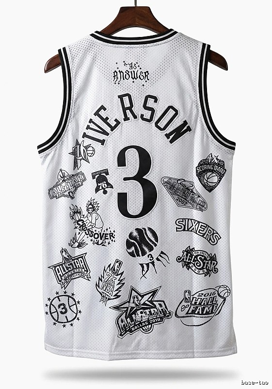 Philadelphia No. 3 Allen Iverson retro style jersey