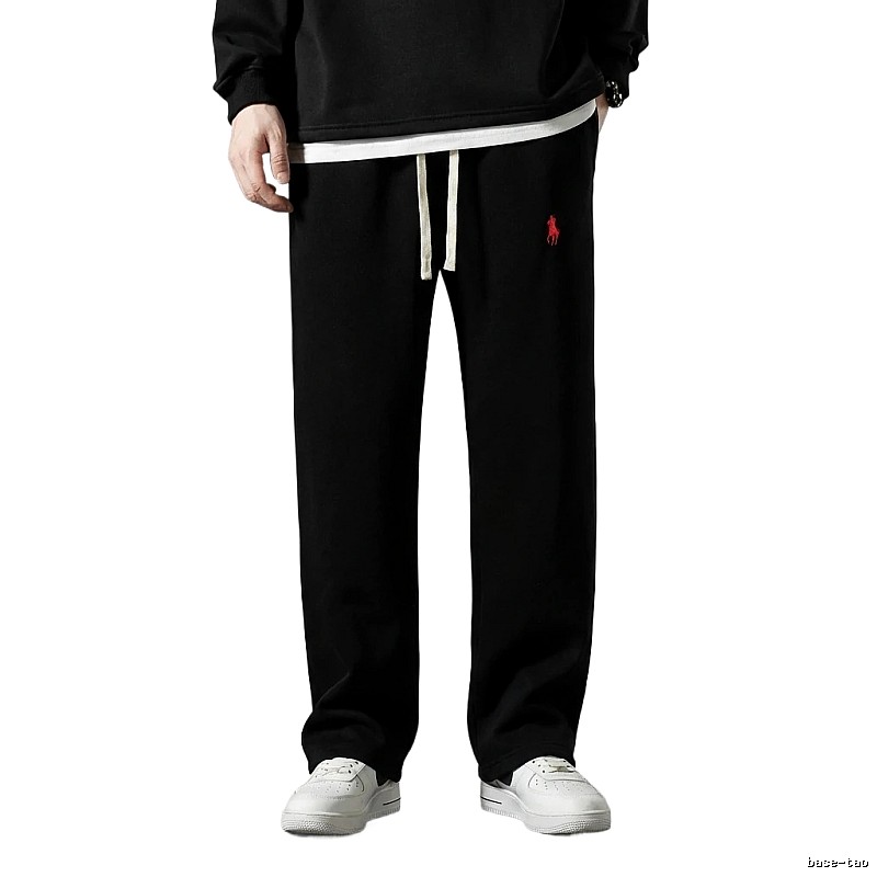 Ralph Lauren fleece-lined thickened black pants