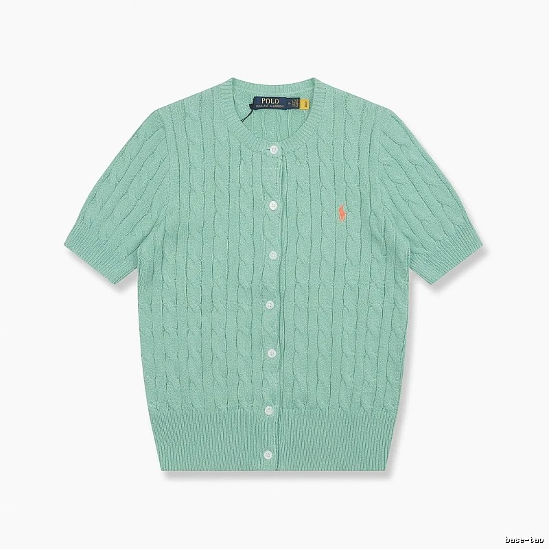 Ralph Lauren Polo light green knitted cardigan