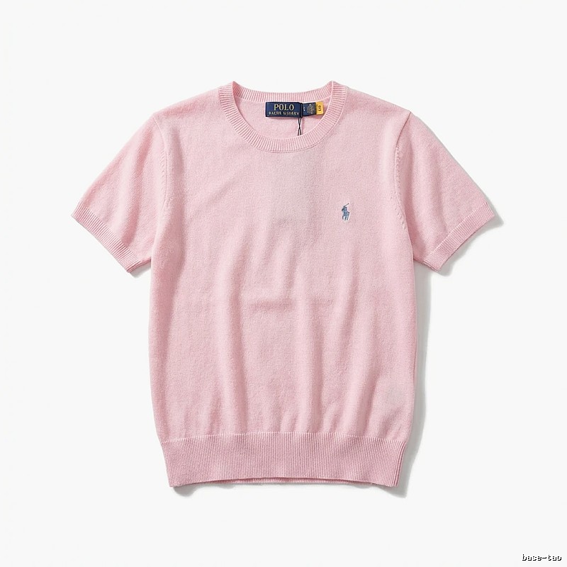 Ralph Lauren Polo pink trendy brand short-sleeve shirt
