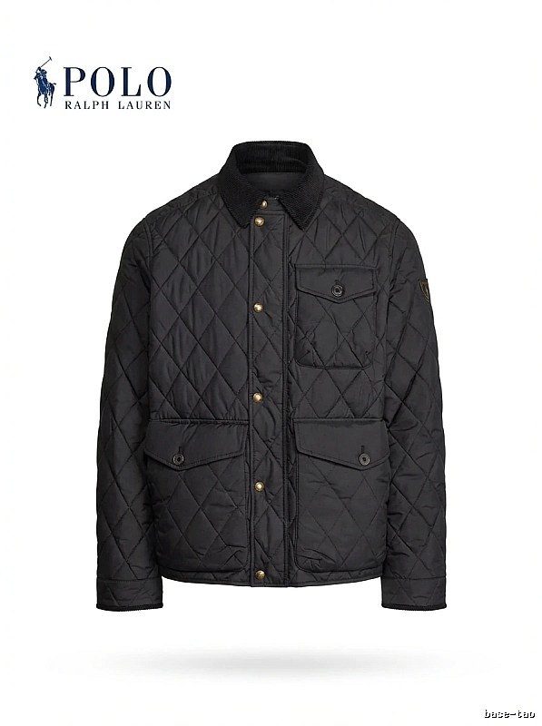 Ralph Lauren Polo Series Black Quilted Cotton Jacket