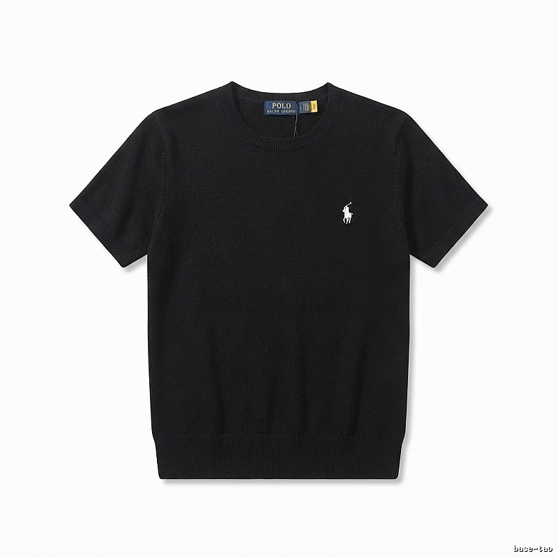 Ralph Lauren Polo series black short-sleeved shirts