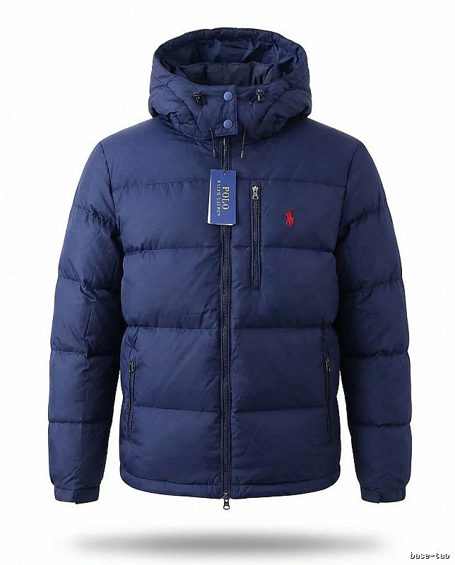 Ralph Lauren POLO Series Fashionable Navy Blue Down Jacket