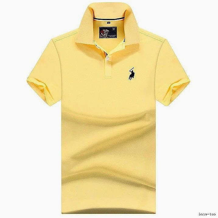 Ralph Lauren Premium Style Yellow polo shirt Bright Yellow Polo for Resort Outfits
