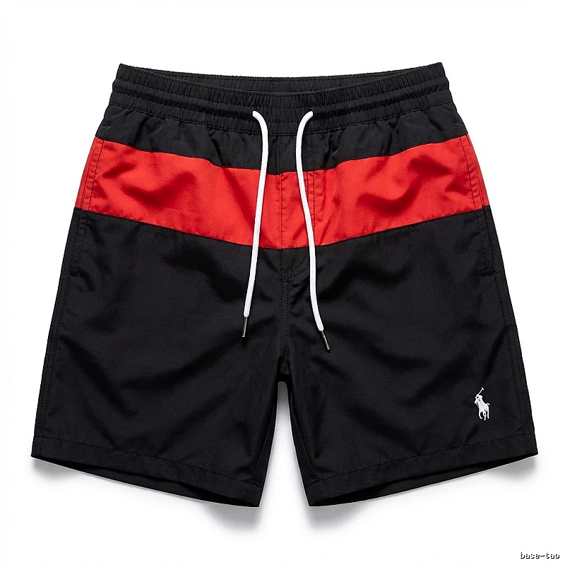 Ralph Lauren sporty black and red shorts