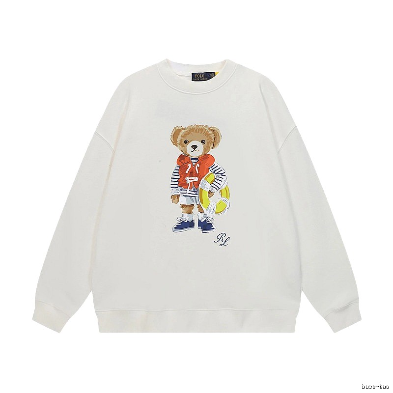 Ralph Lauren white sweatshirt with bear print