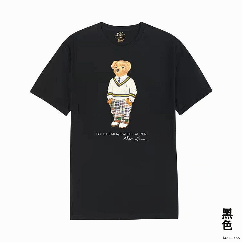 Ralph Lauren's Bear Series Black T-shirt