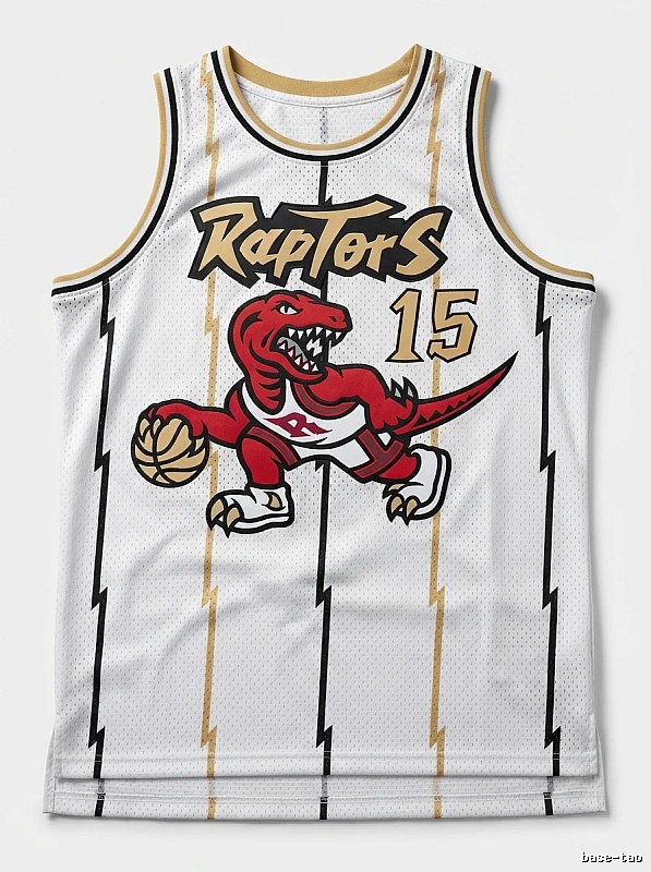 Raptors Carter-style white trendy brand jersey