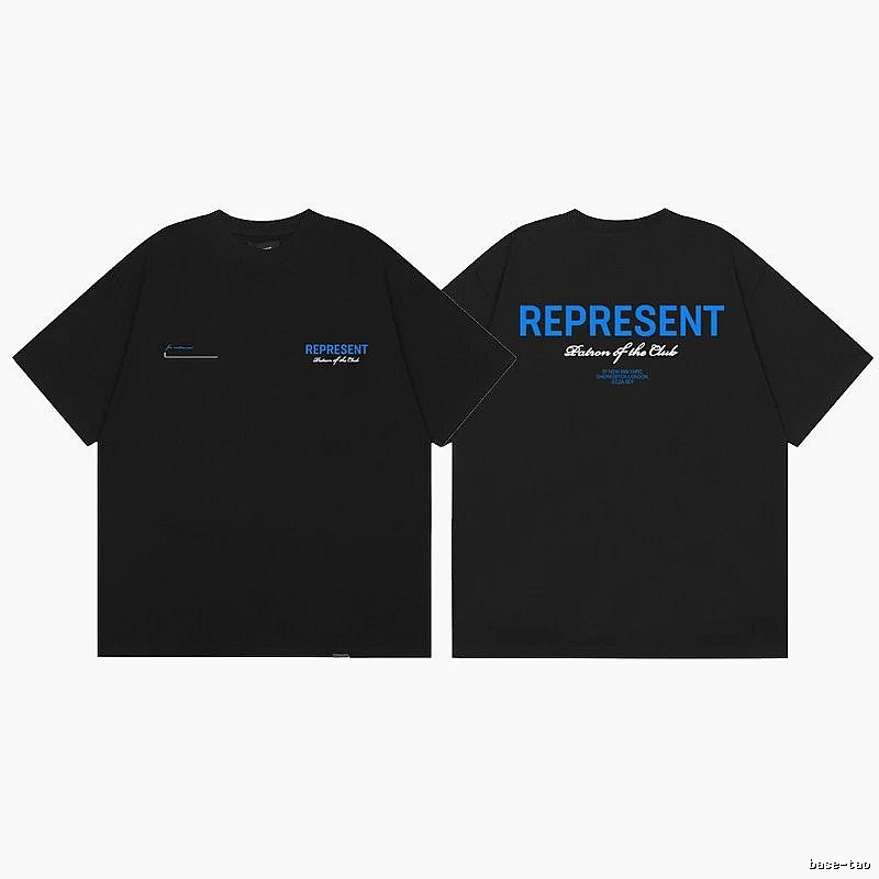 REPRESENT Club High Street Black T-Shirt