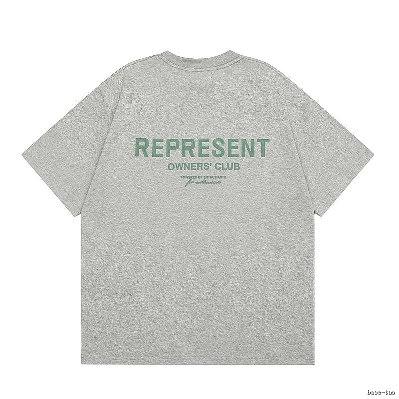 Represent Gray Style 801 Owners Club T-Shirt Casual Layering Logo