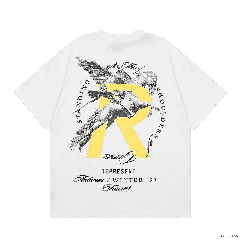 Represent White Style 857 Owners Club T-Shirt Statement Graphic Logo