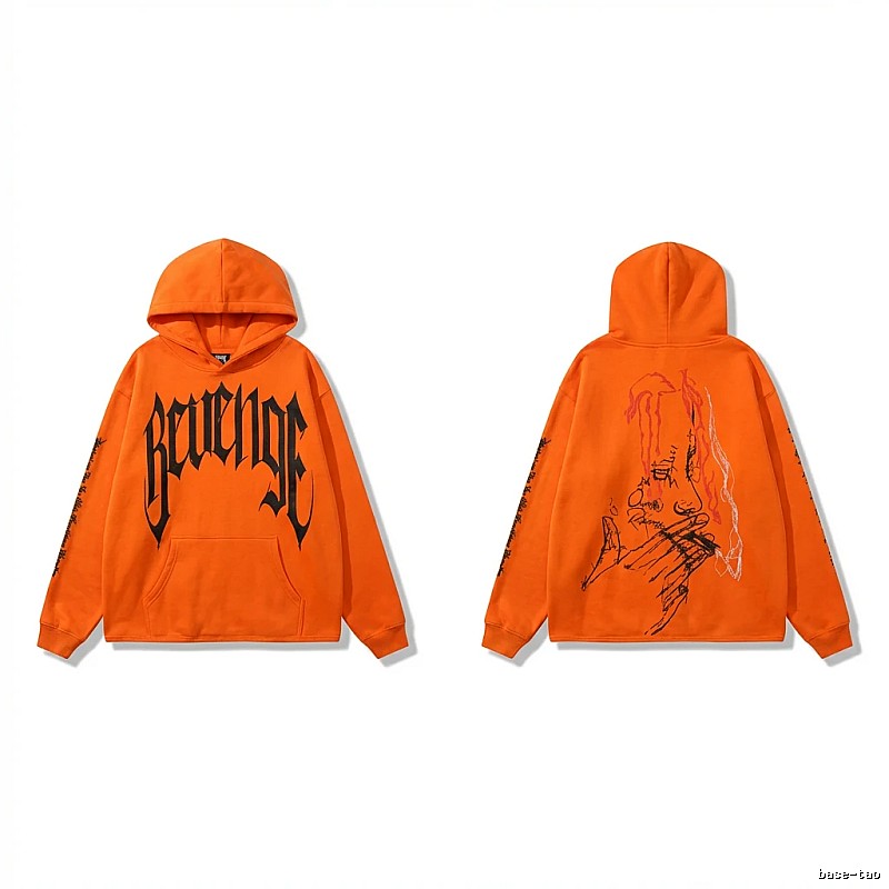 Revenge dark style orange hoodie