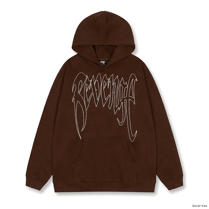 Revenge Gothic Style Dark Coffee Hoodie