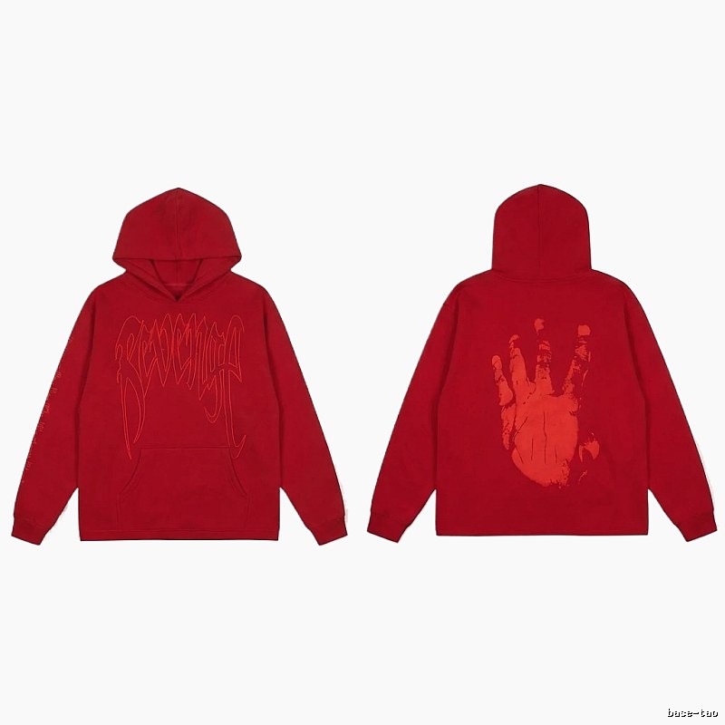 Revenge trendy and cool style red hoodie