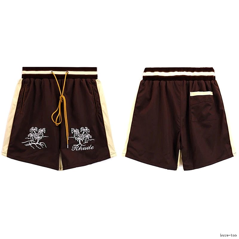 RHUDE casual style brown shorts