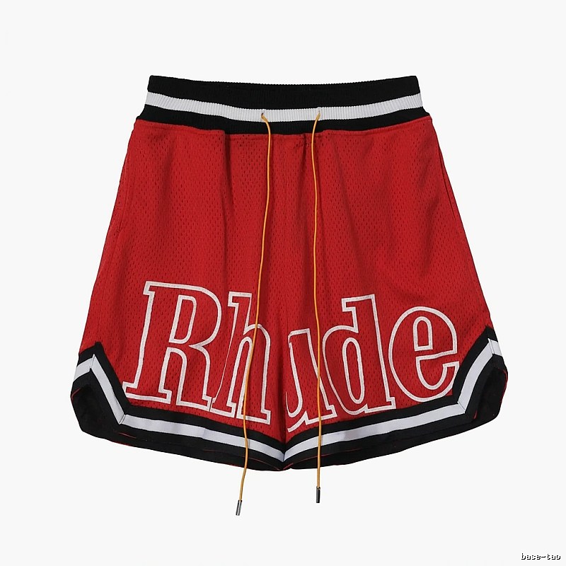 RHUDE sporty red shorts