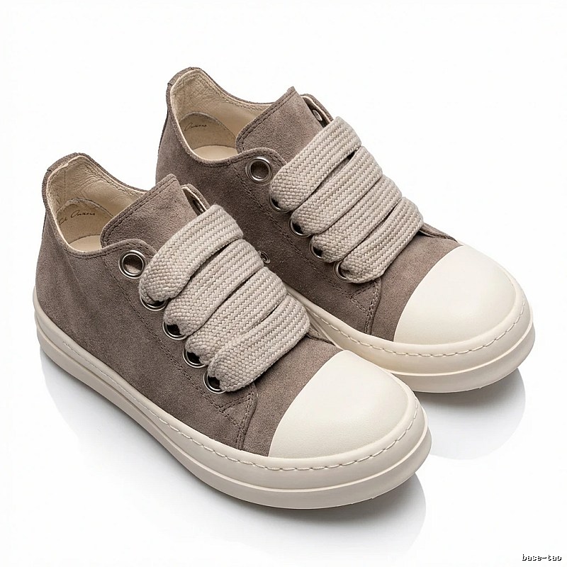 Rick Owens minimalist style grey sports shoes
