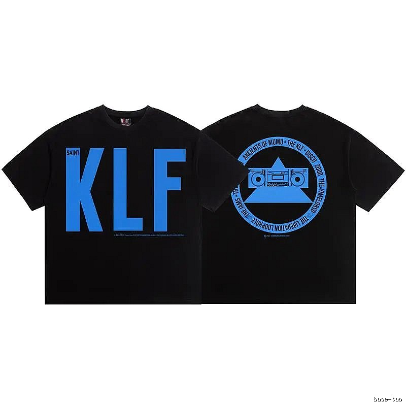 SAINT KLF Street Style Black Short-sleeve T-shirt