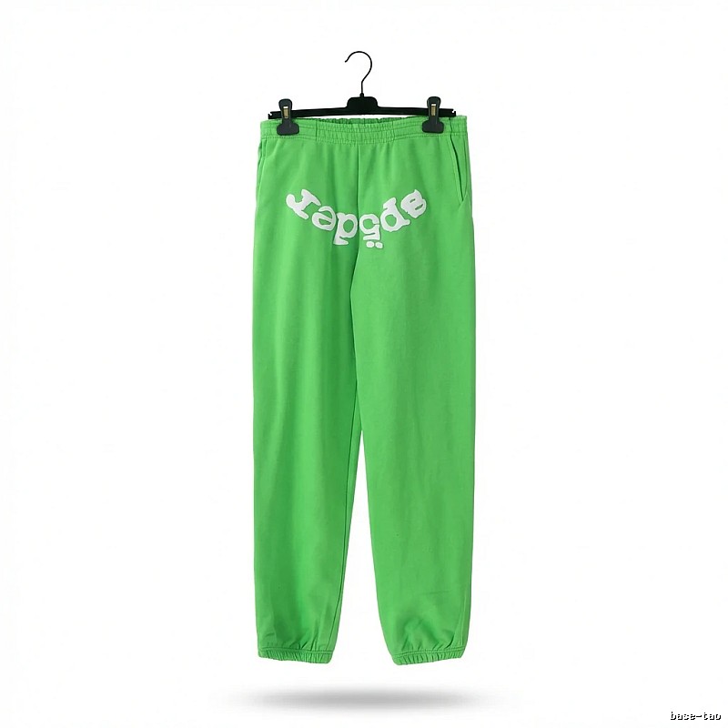 Sp5der Fluorescent Green Trendy Pants
