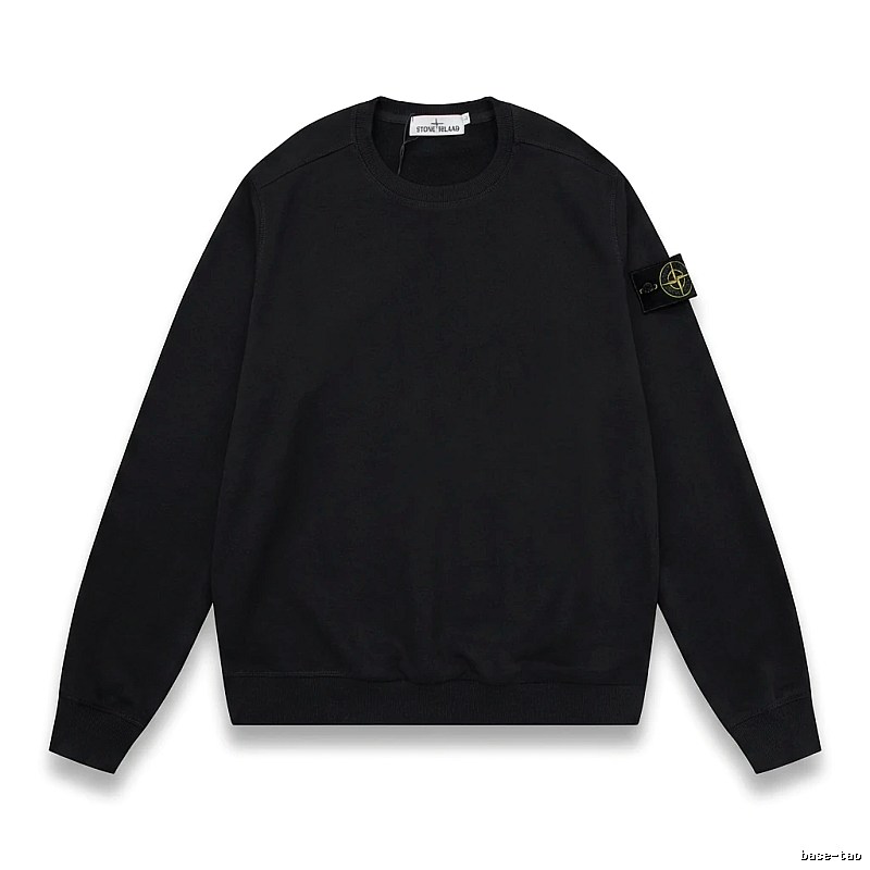 Stone Island basic black sweatshirt