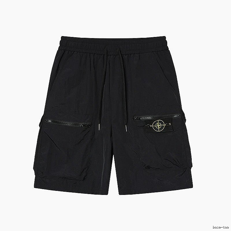 Stone Island Classic Collection Workwear Style Black Shorts