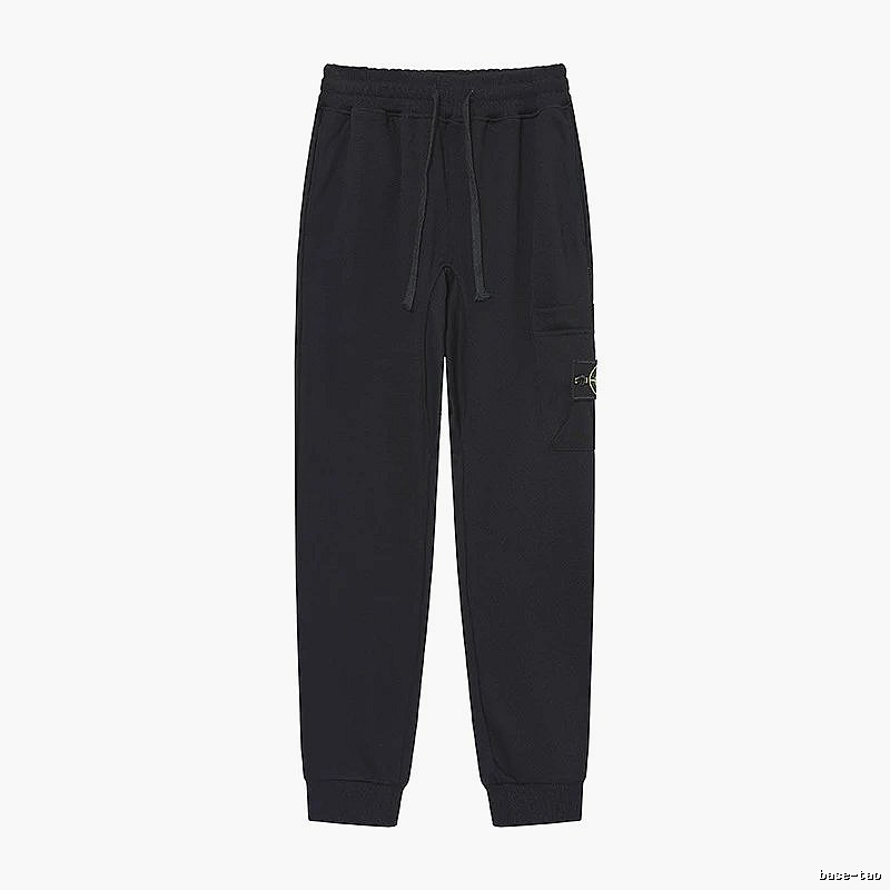 Stone Island Compass Series Street Style Black Sweatpants