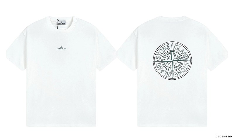 Stone Island Compass Series Street Style White T-Shirt