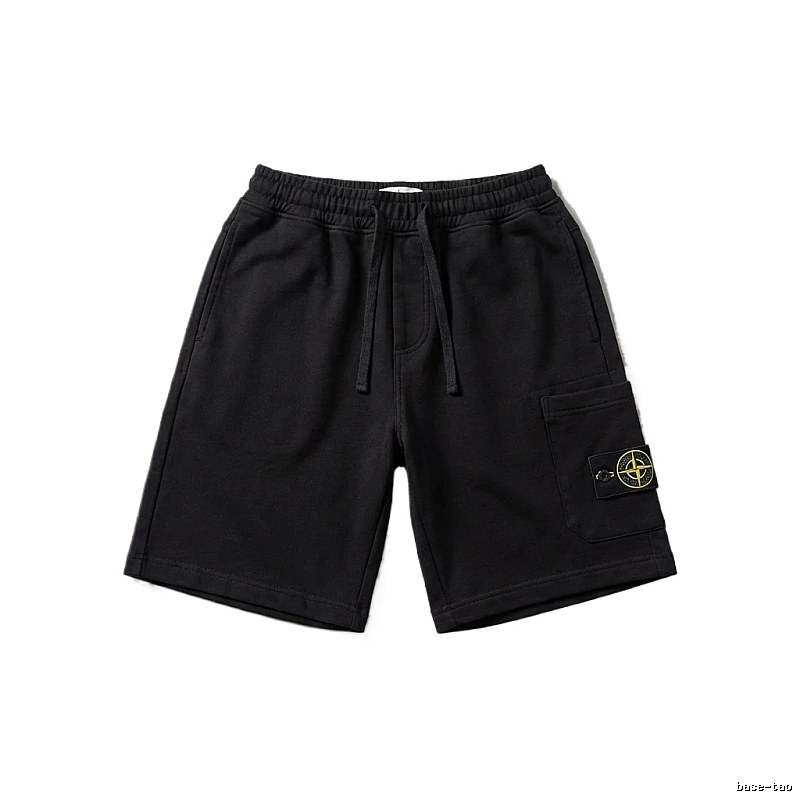 Stone Island functional style black shorts