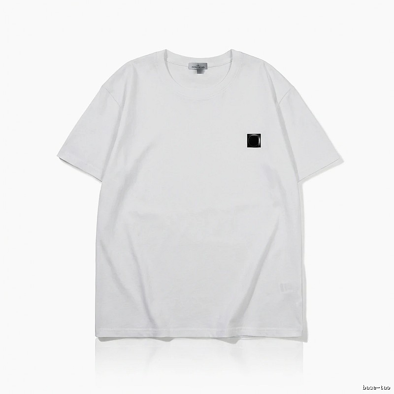 Stone Island minimalist style white T-shirt