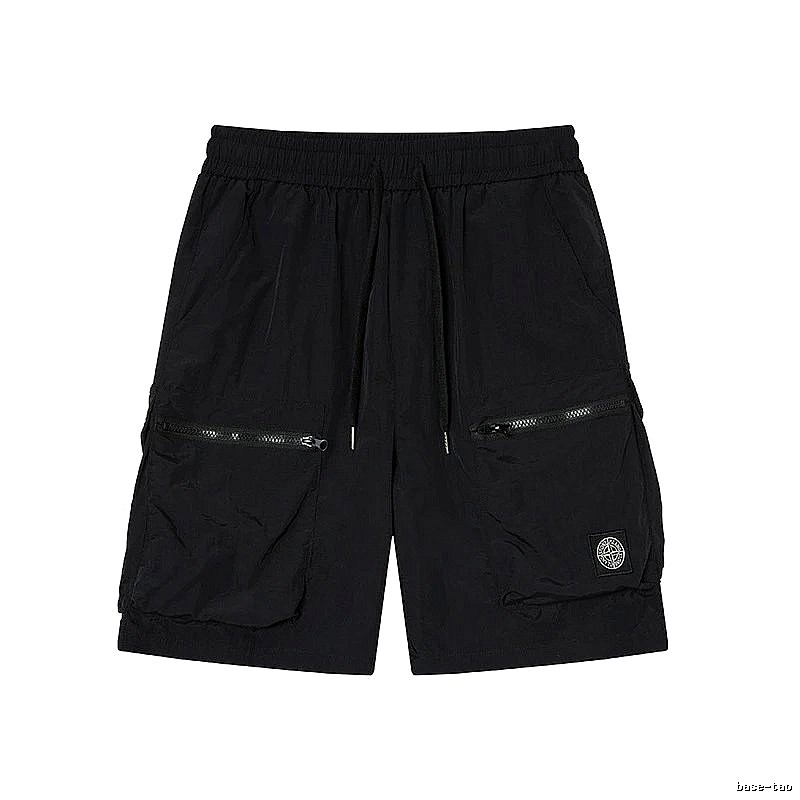 Stone Island Technical Workwear Style Black Shorts