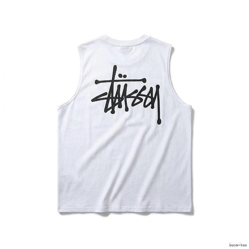 Stussy basic simple white vest