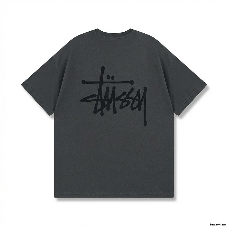 Stussy basic street style gray T-shirt