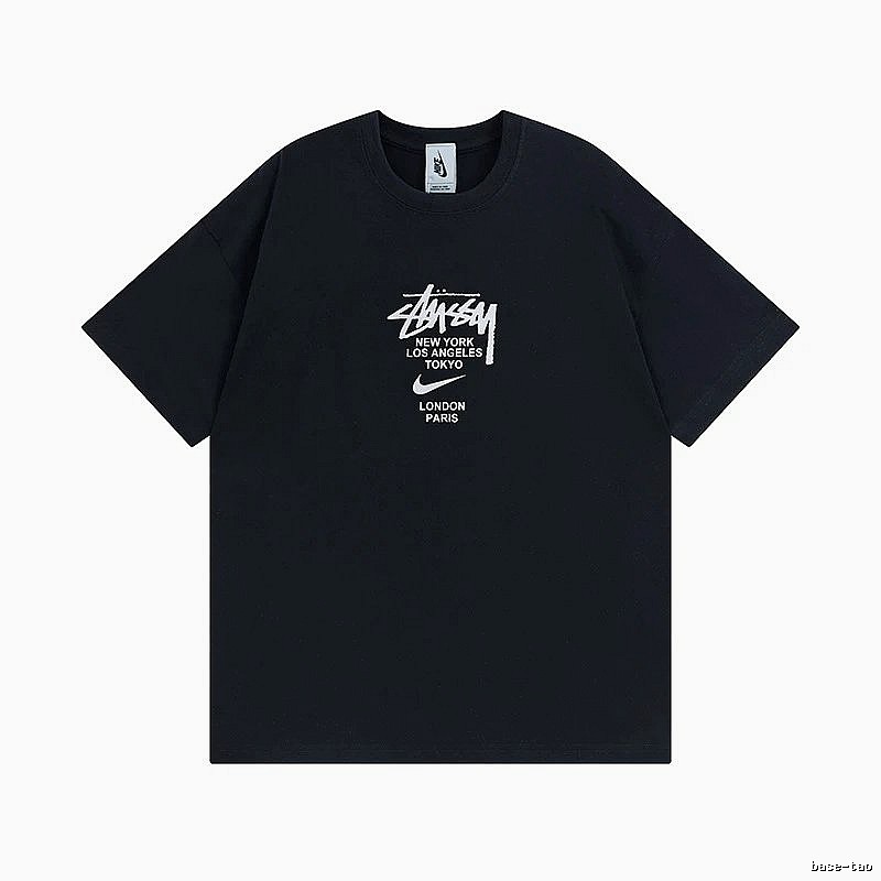 Stussy Black Spider Graphic T-Shirt Downtown Style Logo