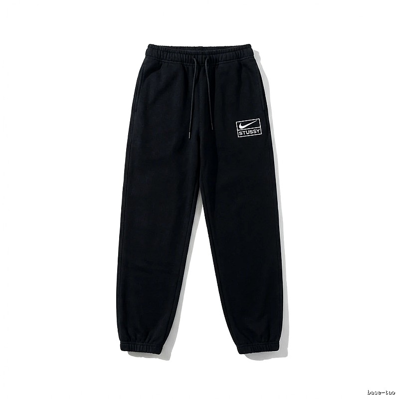 Stussy Co-branded Casual Black Sweatpants