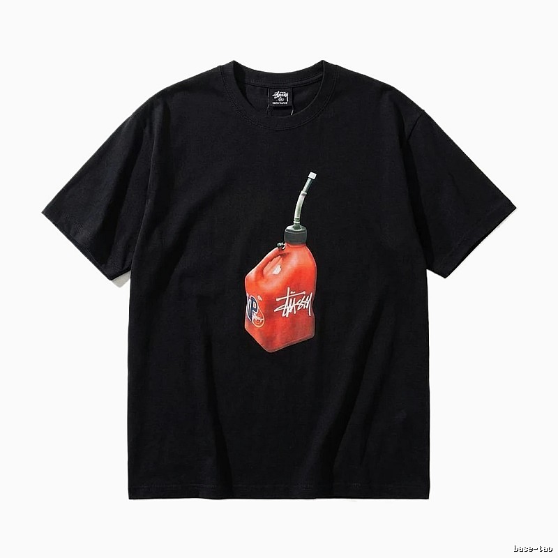 Stussy graffiti-style black T-shirt