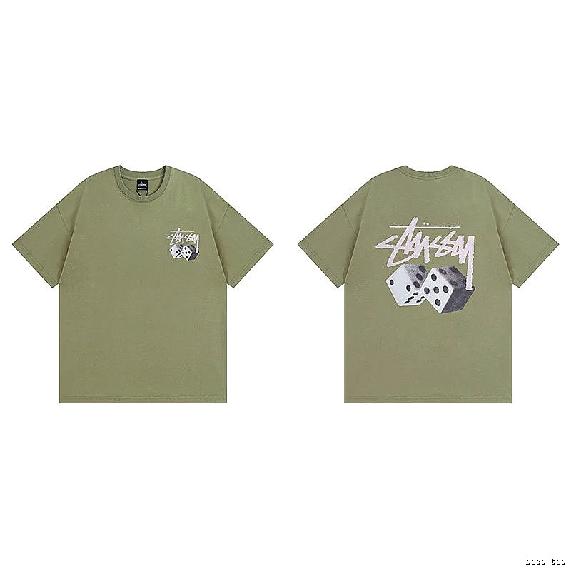 Stussy Green Spider Graphic T-Shirt Everyday Rotation Logo