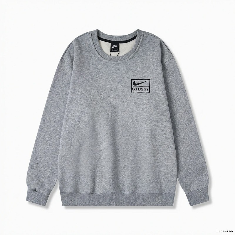Stussy minimalist style grey sweatshirt