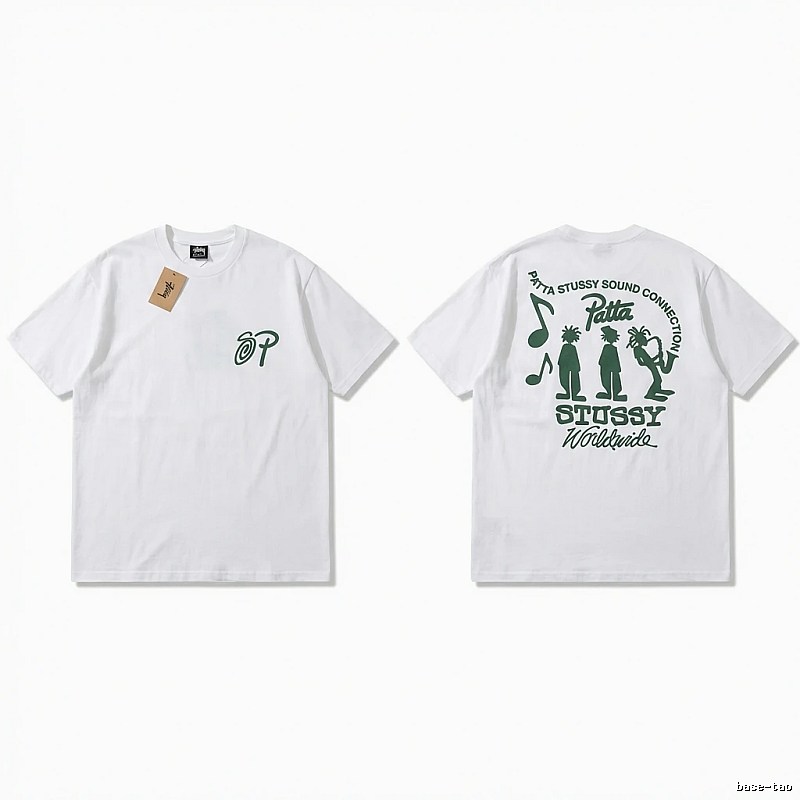 Stussy Music Print White T-shirt