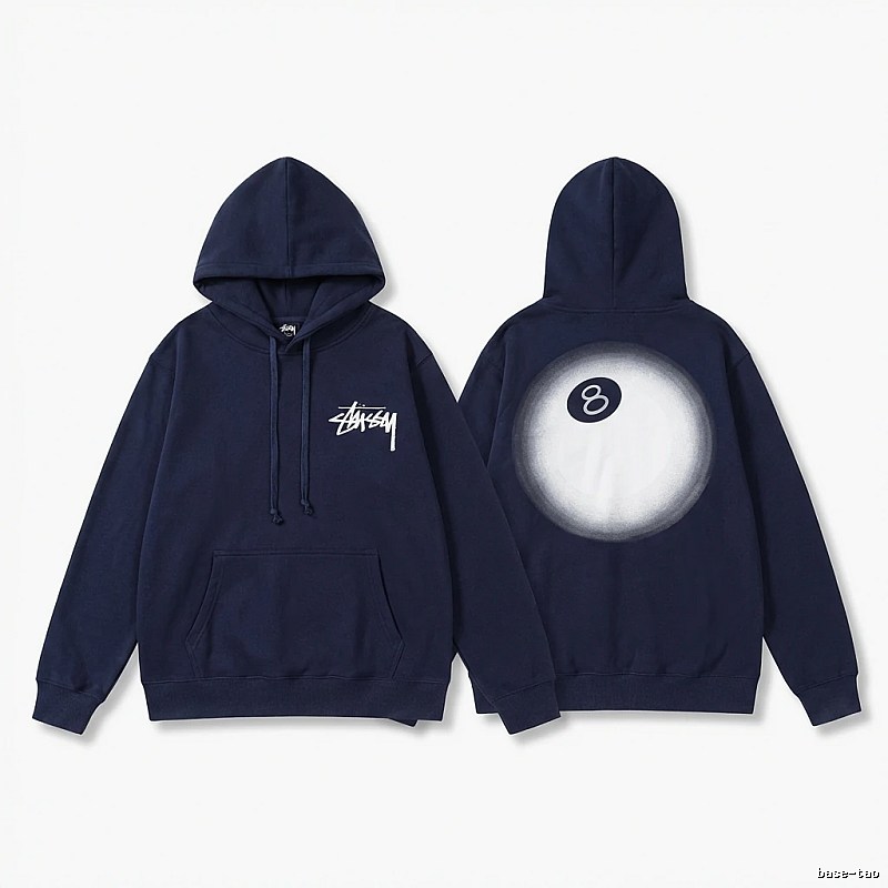 Stussy No.8 Retro Style Hoodie